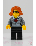 Lego minifigure cty0753 Police - City Bandit Female, Black Eye Mask Town