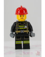Lego minifigure cty0963 Fire - Reflective Stripes Utility Belt, Red Fire Helmet