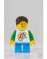 Lego minifigure cty1046 Child - Boy, Classic Space Shirt Minifigure Floating