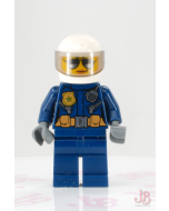 Lego minifigure cty0739 Police - City Helicopter Pilot Female, Silver Sunglasses