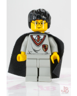 Lego minifigure hp005 Harry Potter - Gryffindor Shield, Black Cape with Stars