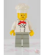 Lego minifigure chef004 Chef - Light Gray Legs, Standard Grin