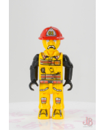 Lego minifigure js001 Fireman in Hat #01 (4154556)