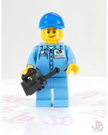Lego minifigure cty0689 Medium Blue Uniform - Octan Logo Town City Airport