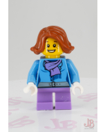 Lego minifigure hol097 Christmas Train Ride Passenger - Holiday Event Christmas