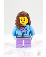 Lego minifigure hol059 Medium Blue Jacket -  Holiday Event Christmas