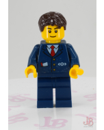 Lego minifigure hol094 Winter Holiday Train Station Ticket Agent