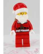 Lego minifigure hol110 Santa - Fur Jacket Candy Cane Holiday Event Christmas 