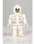 Lego minifigure gen001 Skeleton - Standard Skull, Floppy Arms