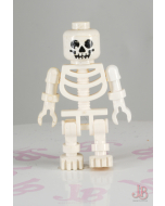 Lego minifigure gen001 Skeleton - Standard Skull, Floppy Arms