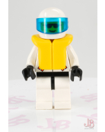 Lego minifigure rsq014 Res-Q 1 - Helmet, Life Jacket -Town / Res-Q